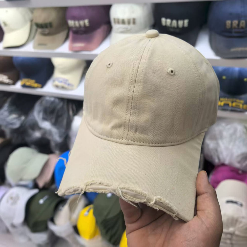 남녀공용, 낡은 느낌의 챙이 뜯긴 야구 모자, 빈티지  - Street Fashion Y2K 리뷰 및 가격