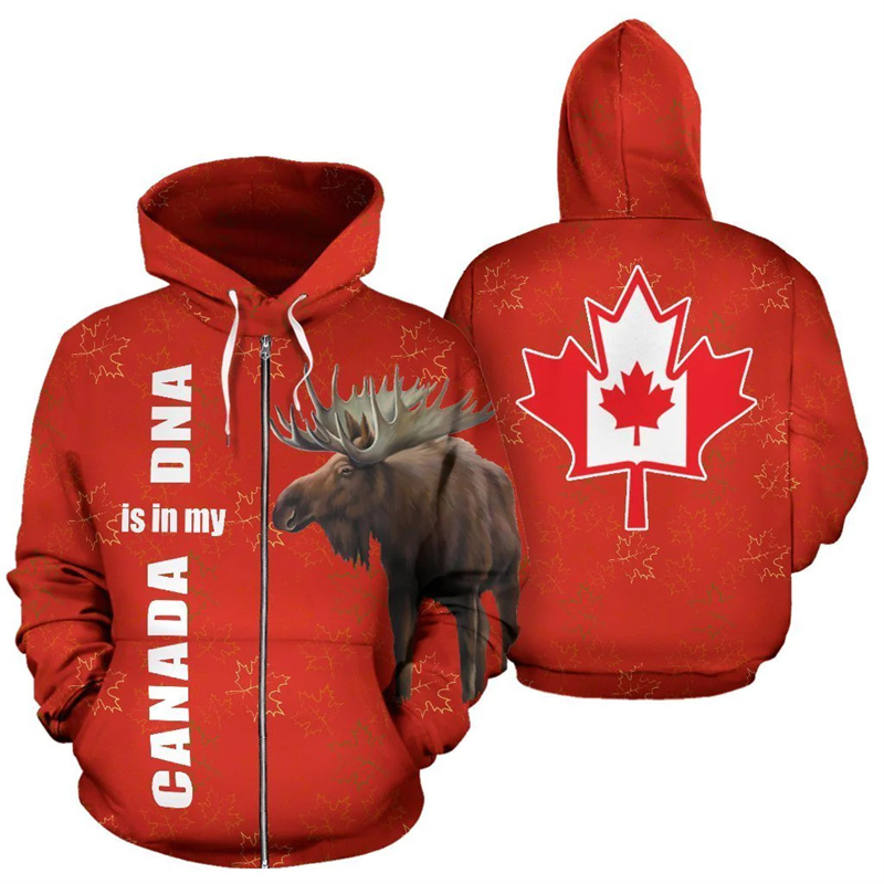 캐나다 무스 후디 캐나다는 내 DNA에 새겨져 있다 3 - Street Fashion Canada 리뷰 및 가격